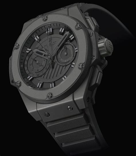 hublot iced out king power|hublot king all black review.